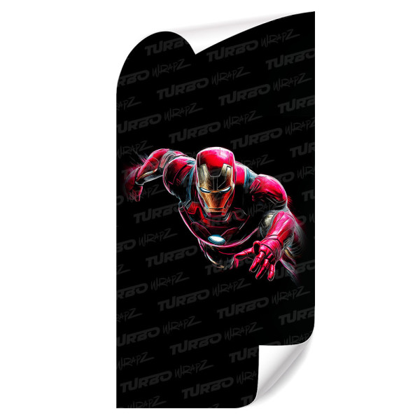 Sticker for car pillar Iron man w locie | TurboWrapz.com
