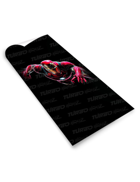 Sticker for car pillar Iron man w locie | TurboWrapz.com