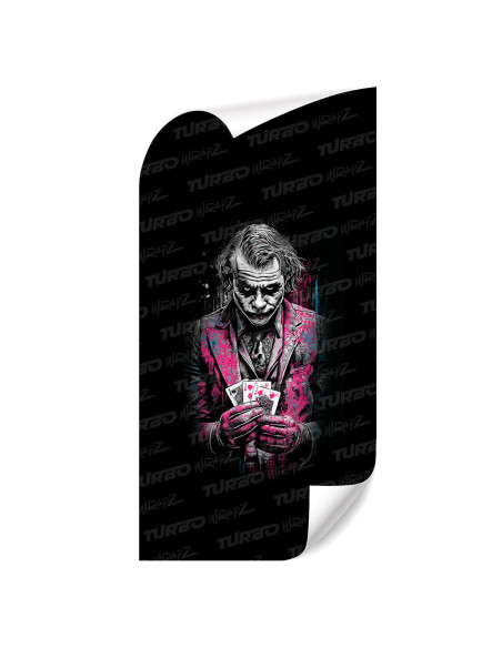 Sticker for car pillar Joker z kartami | TurboWrapz.com
