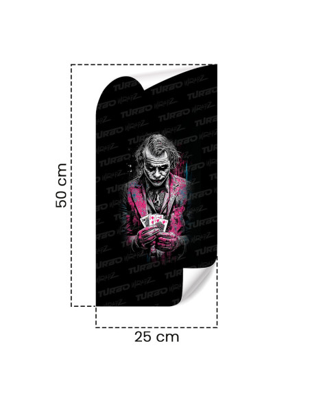 Sticker for car pillar Joker z kartami | TurboWrapz.com