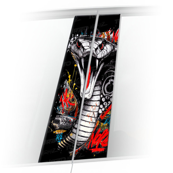 Sticker for car pillar Kobra Street Art | TurboWrapz.com