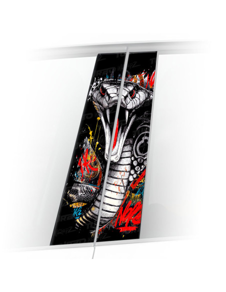 Sticker for car pillar Kobra Street Art | TurboWrapz.com