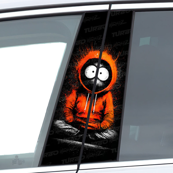 Sticker for car pillar Kenny | TurboWrapz.com
