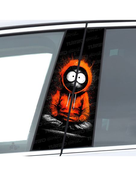 Sticker for car pillar Kenny | TurboWrapz.com