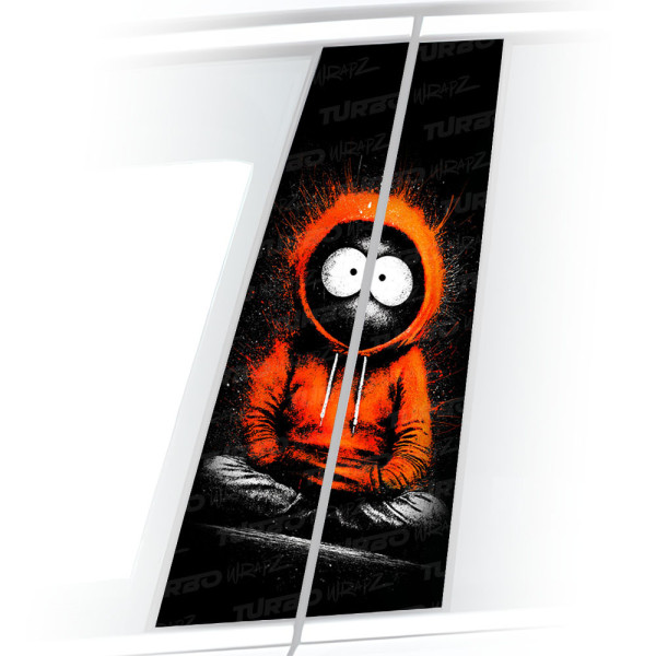 Sticker for car pillar Kenny | TurboWrapz.com