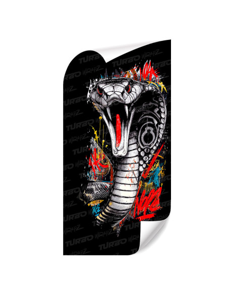 Sticker for car pillar Kobra Street Art | TurboWrapz.com