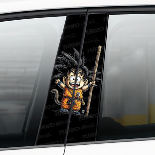 Sticker for car pillar Goku 2 | TurboWrapz.com 2