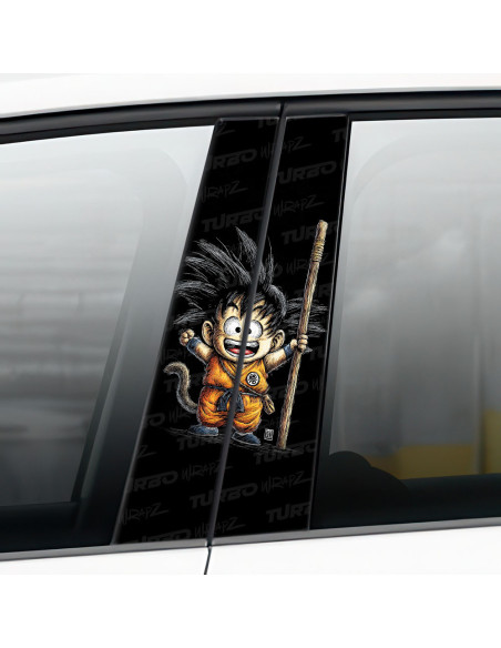 Sticker for car pillar Goku 2 | TurboWrapz.com