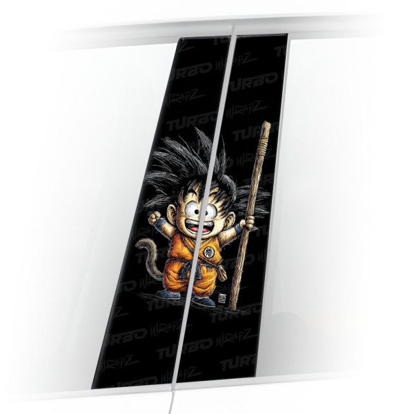 Naklejka na słupek samochodowy Goku 2 | TurboWrapz.com