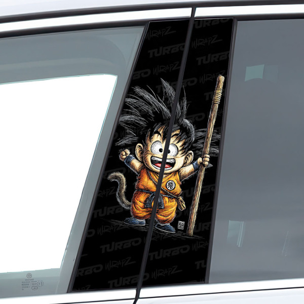 Naklejka na słupek samochodowy Goku 2 | TurboWrapz.com
