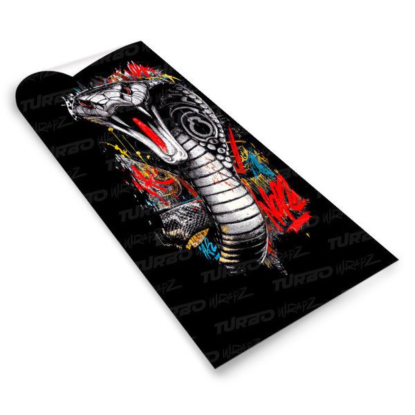 Sticker for car pillar Kobra Street Art | TurboWrapz.com