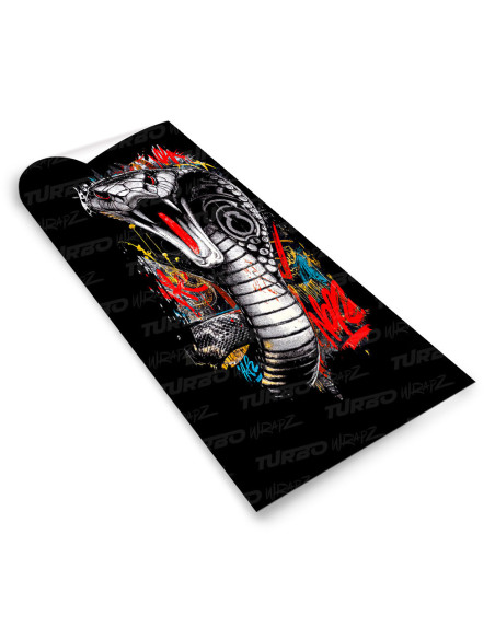 Sticker for car pillar Kobra Street Art | TurboWrapz.com