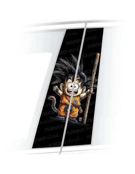 Sticker for car pillar Goku 2 | TurboWrapz.com