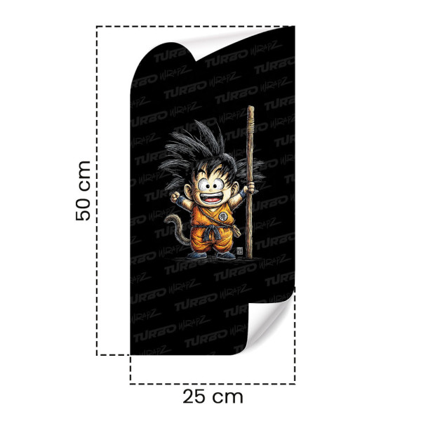 Sticker for car pillar Goku 2 | TurboWrapz.com