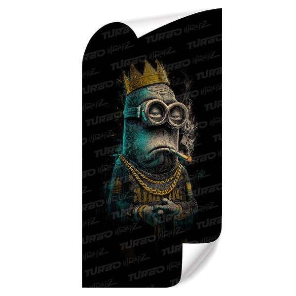 Sticker for car pillar Minionek - Król gangsterów | TurboWrapz.com