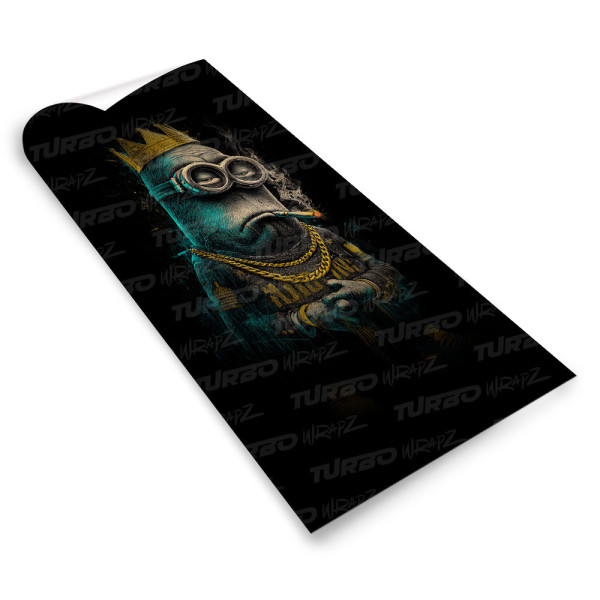 Sticker for car pillar Minionek - Król gangsterów | TurboWrapz.com