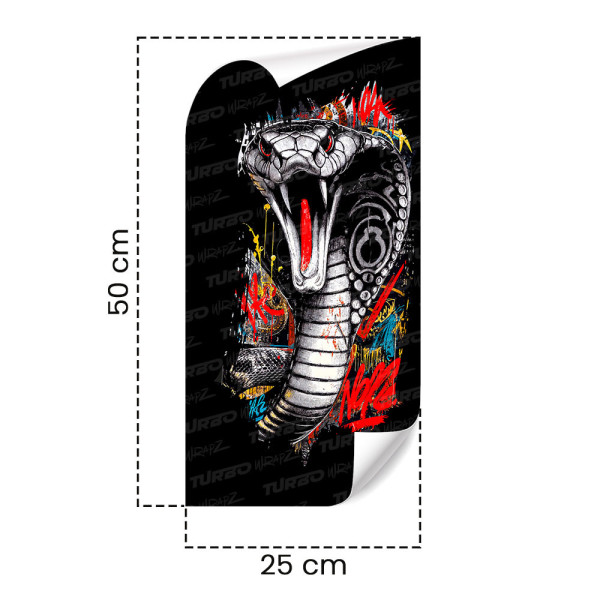 Sticker for car pillar Kobra Street Art | TurboWrapz.com