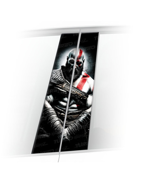 Naklejka na słupek samochodowy Bóg wojny | TurboWrapz.com