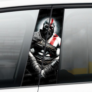 Naklejka na słupek samochodowy Bóg wojny | TurboWrapz.com 2