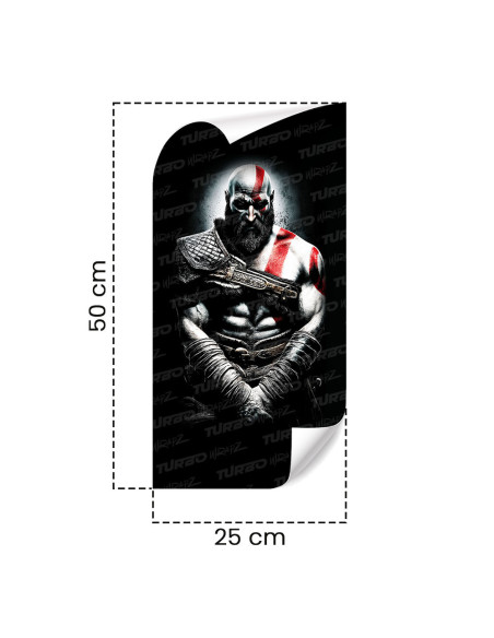 Naklejka na słupek samochodowy Bóg wojny | TurboWrapz.com