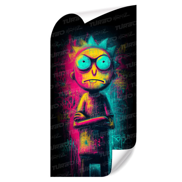 Sticker for car pillar Psychodeliczny Morty | TurboWrapz.com