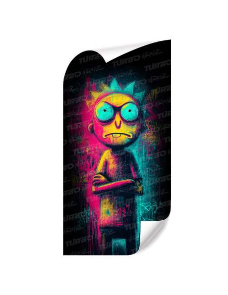Sticker for car pillar Psychodeliczny Morty | TurboWrapz.com
