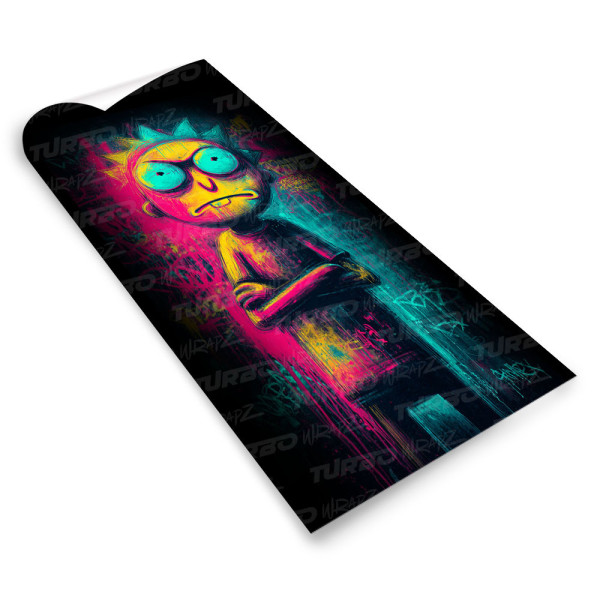 Sticker for car pillar Psychodeliczny Morty | TurboWrapz.com