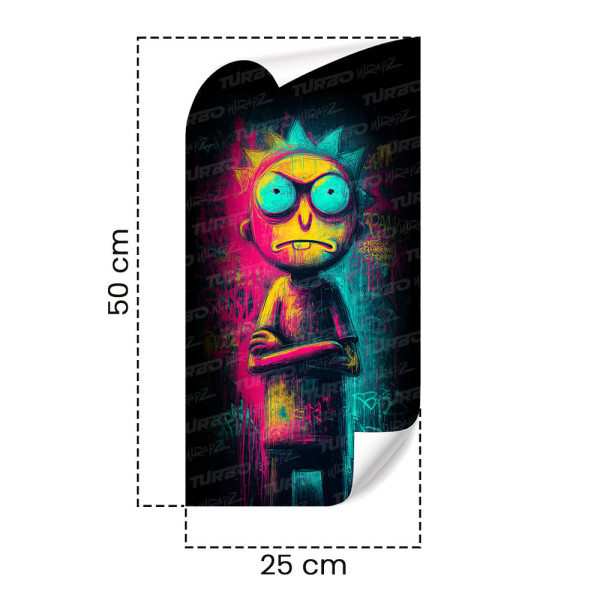 Sticker for car pillar Psychodeliczny Morty | TurboWrapz.com