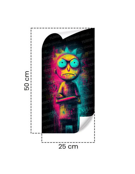 Sticker for car pillar Psychodeliczny Morty | TurboWrapz.com