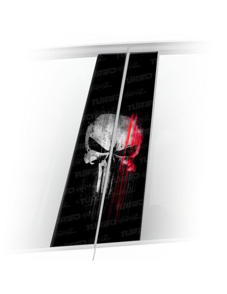 Naklejka na słupek samochodowy Czaszka Punisher 2 | TurboWrapz.com