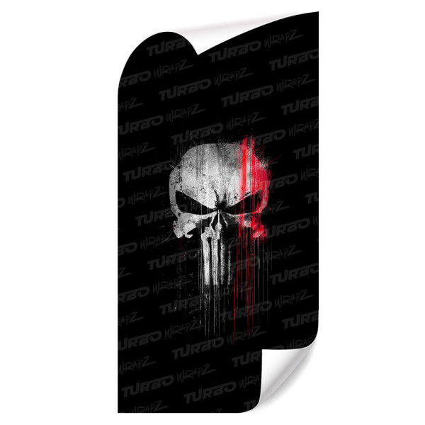 Naklejka na słupek samochodowy Czaszka Punisher 2 | TurboWrapz.com