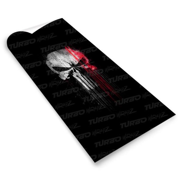 Naklejka na słupek samochodowy Czaszka Punisher 2 | TurboWrapz.com