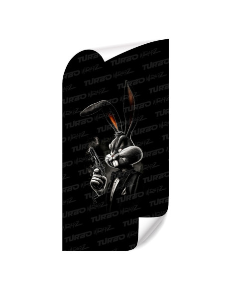 Naklejka na słupek samochodowy Królik Bugs hitman | TurboWrapz.com