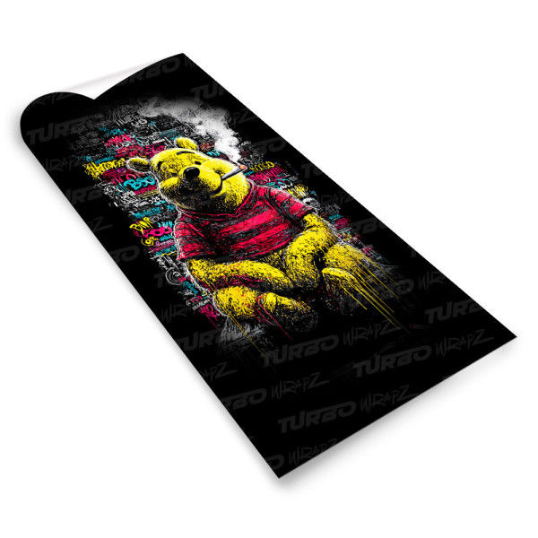 Sticker for car pillar Kubuś Puchatek Graffiti | TurboWrapz.com