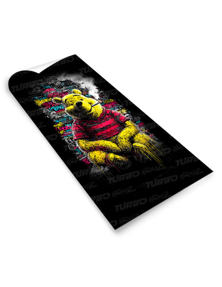 Sticker for car pillar Kubuś Puchatek Graffiti | TurboWrapz.com