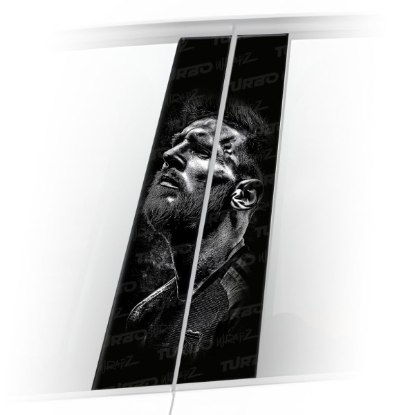 Sticker for car pillar Messi | TurboWrapz.com