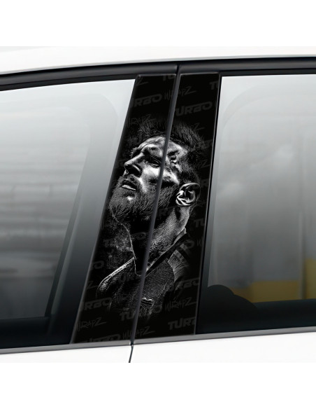 Sticker for car pillar Messi | TurboWrapz.com