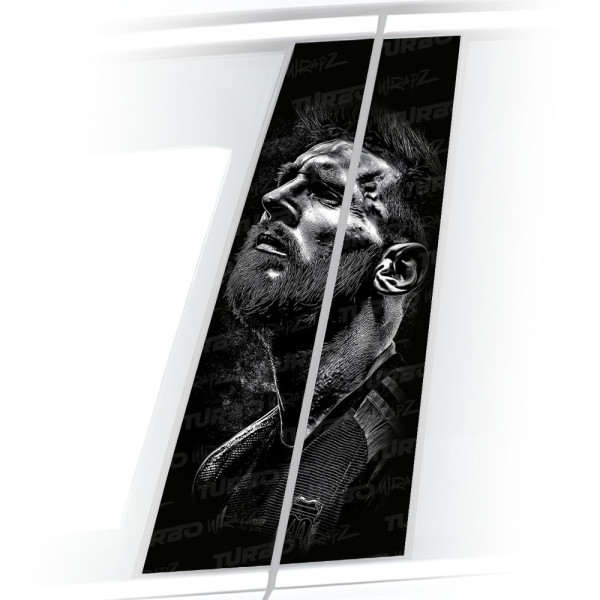 Sticker for car pillar Messi | TurboWrapz.com