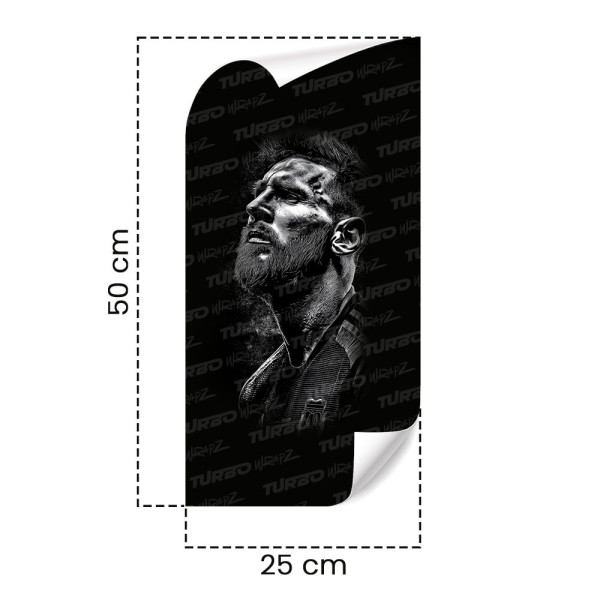Sticker for car pillar Messi | TurboWrapz.com