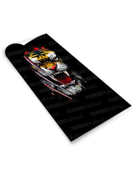 Sticker for car pillar Tygrys z pazurami | TurboWrapz.com