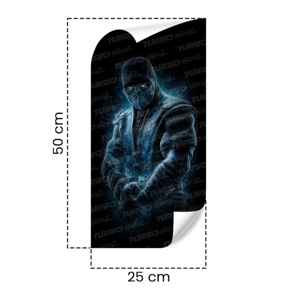 Naklejka na słupek samochodowy Sub Zero | TurboWrapz.com