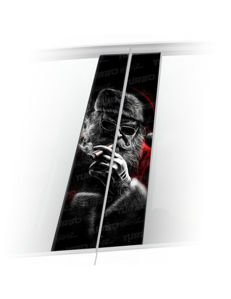 Naklejka na słupek samochodowy Zły Mikołaj | TurboWrapz.com