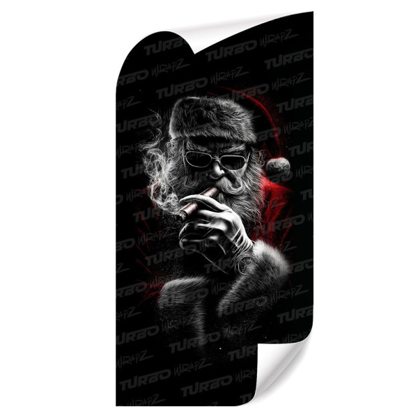 Naklejka na słupek samochodowy Zły Mikołaj | TurboWrapz.com