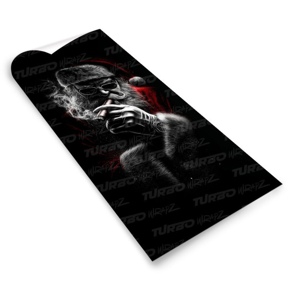 Naklejka na słupek samochodowy Zły Mikołaj | TurboWrapz.com