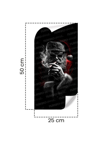 Sticker for car pillar Zły Mikołaj | TurboWrapz.com