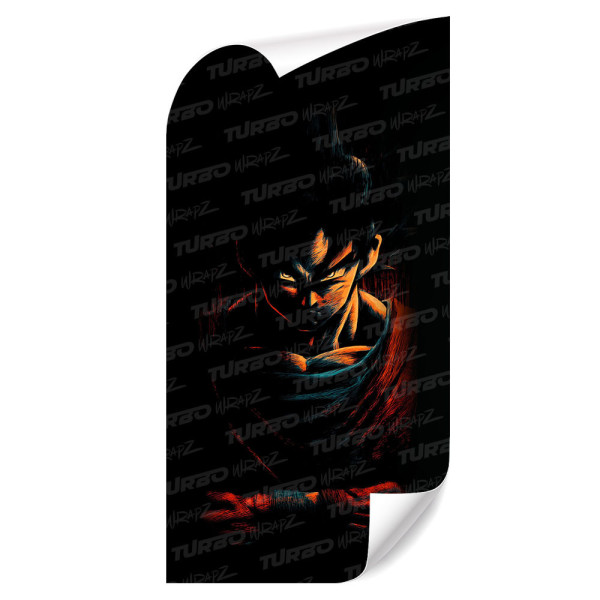 Sticker for car pillar Goku 3 | TurboWrapz.com