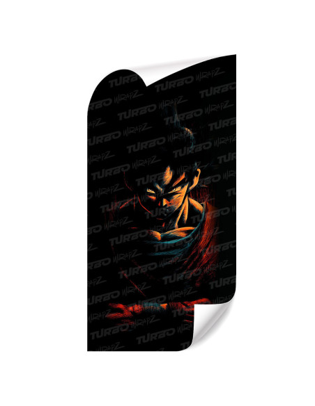 Sticker for car pillar Goku 3 | TurboWrapz.com