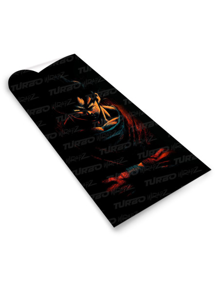 Sticker for car pillar Goku 3 | TurboWrapz.com
