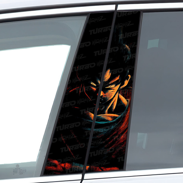 Sticker for car pillar Goku 3 | TurboWrapz.com