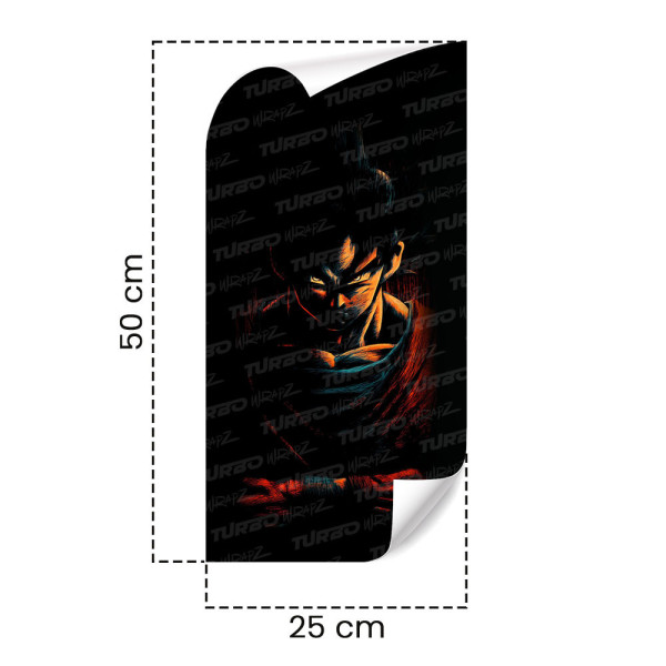Sticker for car pillar Goku 3 | TurboWrapz.com
